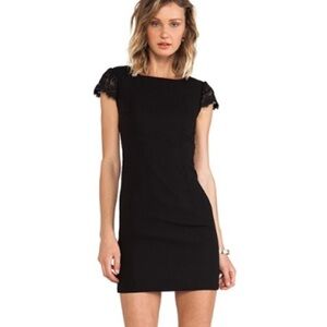 Revolve Blaque Label dress in black w/ lace small